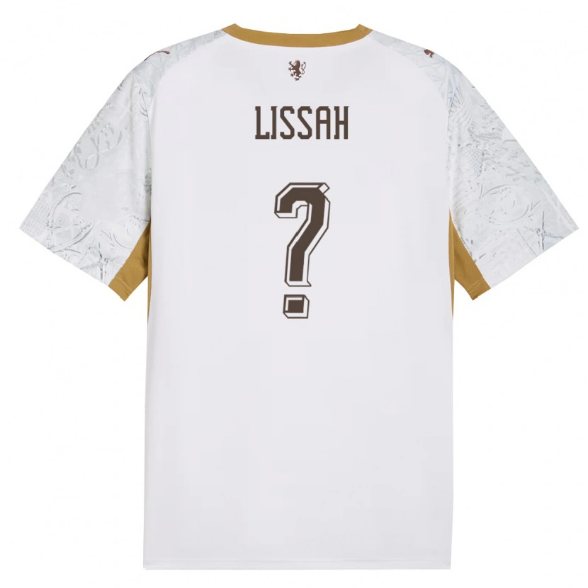 Danxen Män Tjeckien Filip Lissah #0 Off-White Guld Grå Bortatröja Matchtröjor 26-28 Tröjor T-Tröja