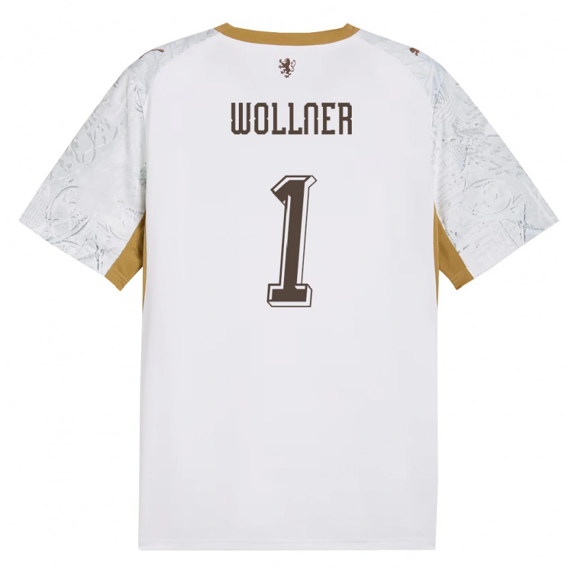 Danxen Män Tjeckien Vojtech Wollner #1 Off-White Guld Grå Bortatröja Matchtröjor 26-28 Tröjor T-Tröja