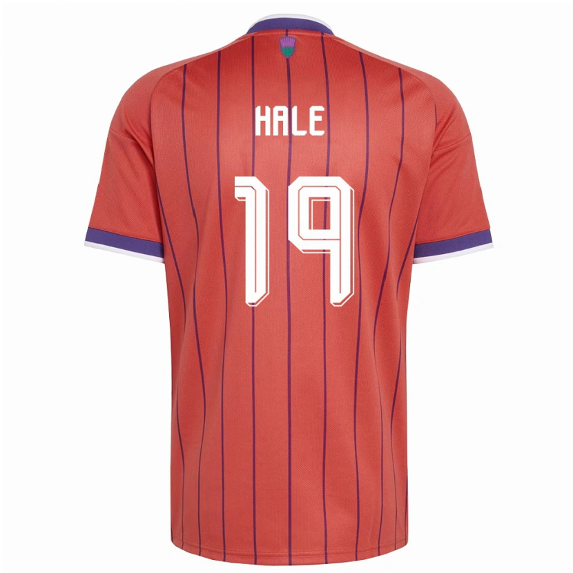 Danxen Män Skottland Finlay Hale #19 Orange Lila Bortatröja Matchtröjor 26-28 Tröjor T-Tröja