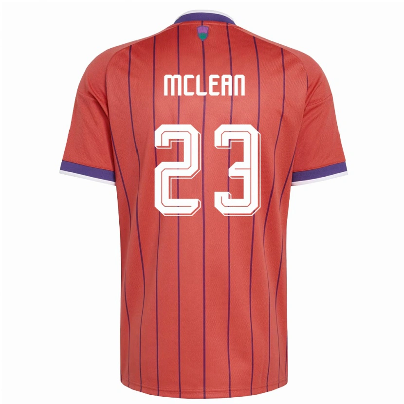 Danxen Män Skottland Kenny Mclean #23 Orange Lila Bortatröja Matchtröjor 26-28 Tröjor T-Tröja