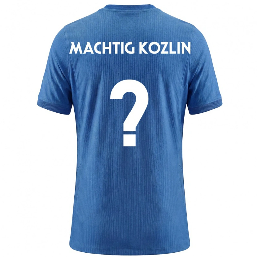 Danxen Män Slovenien Vid Mächtig Kozlin #0 Blå Vit Bortatröja Matchtröjor 26-28 Tröjor T-Tröja