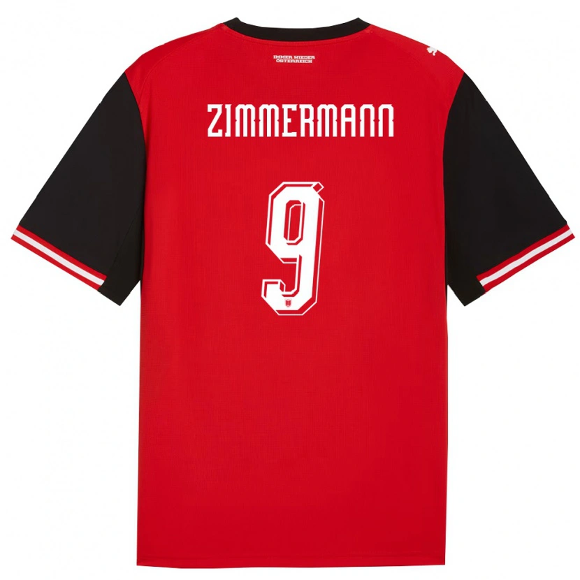 Danxen Kvinnor Österrike Bernhard Zimmermann #9 Svart Vit Hemmatröja Matchtröjor 26-28 Tröjor T-Tröja