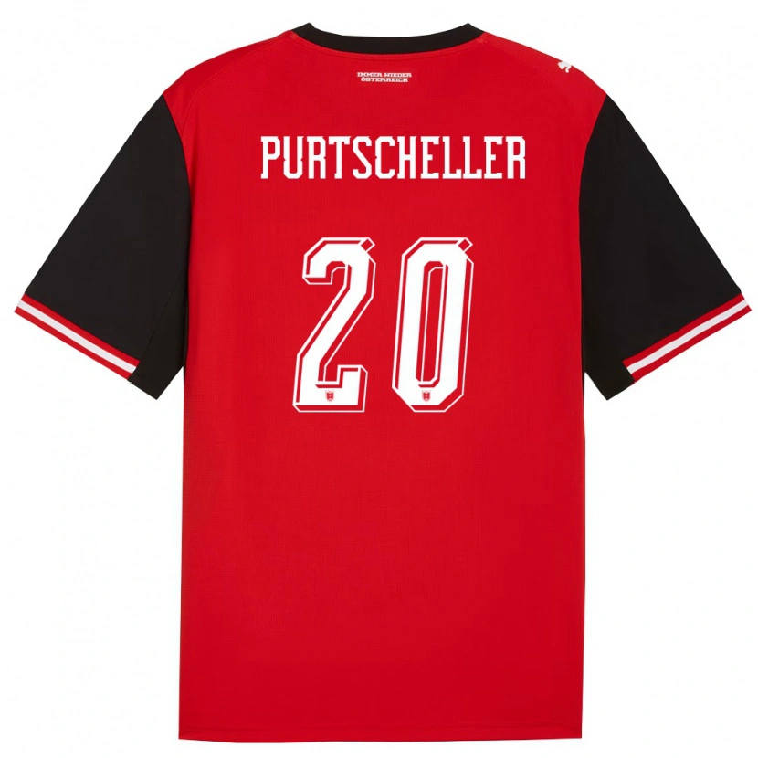 Danxen Kvinnor Österrike Lilli Purtscheller #20 Svart Vit Hemmatröja Matchtröjor 26-28 Tröjor T-Tröja