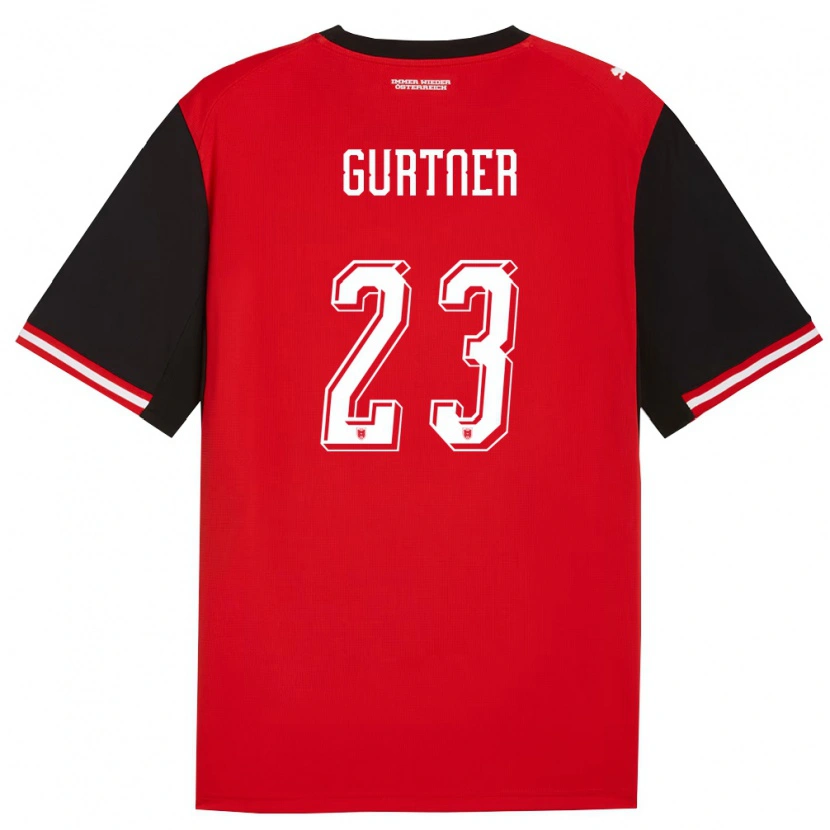 Danxen Kvinnor Österrike Andrea Gurtner #23 Svart Vit Hemmatröja Matchtröjor 26-28 Tröjor T-Tröja
