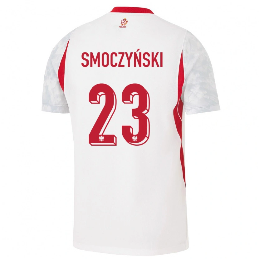 Danxen Kvinnor Polen Michał Smoczyński #23 Vit Röd Grå Hemmatröja Matchtröjor 26-28 Tröjor T-Tröja