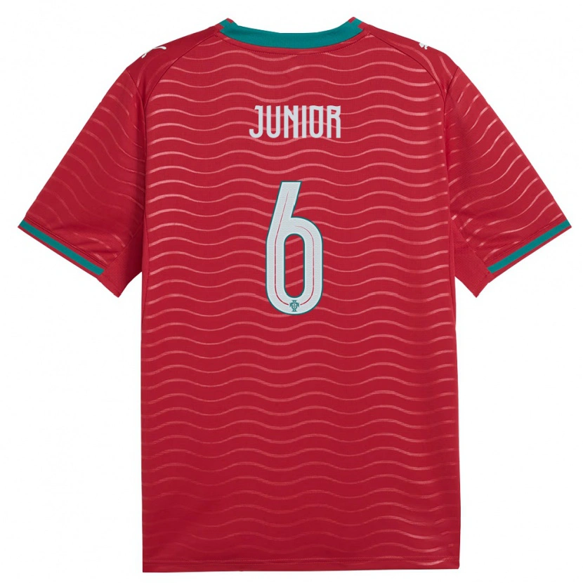 Danxen Kvinnor Portugal Marlon Junior #6 Röd Grön Vit Hemmatröja Matchtröjor 26-28 Tröjor T-Tröja