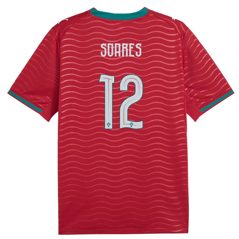 Danxen Kvinnor Portugal Samuel Soares #12 Röd Grön Vit Hemmatröja Matchtröjor 26-28 Tröjor T-Tröja