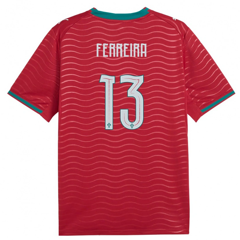 Danxen Kvinnor Portugal Kilian Ferreira #13 Röd Grön Vit Hemmatröja Matchtröjor 26-28 Tröjor T-Tröja