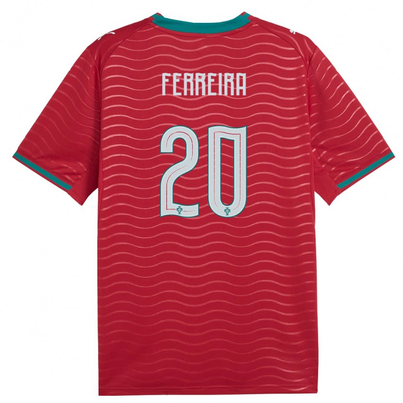 Danxen Kvinnor Portugal Sandro Ferreira #20 Röd Grön Vit Hemmatröja Matchtröjor 26-28 Tröjor T-Tröja