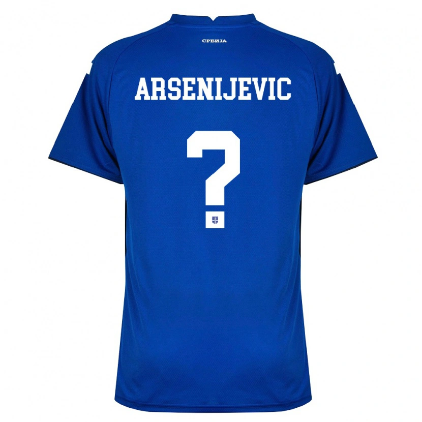 Danxen Kvinnor Serbien Andrej Arsenijevic #0 Marin Röd Hemmatröja Matchtröjor 26-28 Tröjor T-Tröja