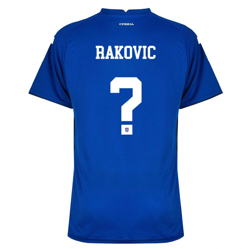 Danxen Kvinnor Serbien Pavle Rakovic #0 Marin Röd Hemmatröja Matchtröjor 26-28 Tröjor T-Tröja