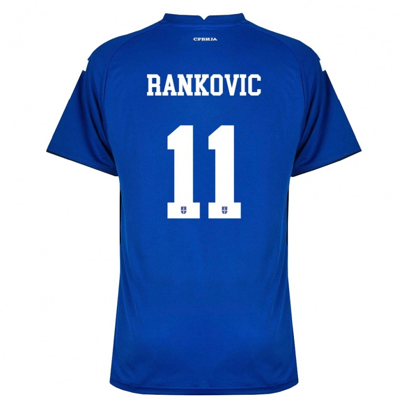 Danxen Kvinnor Serbien Djordje Rankovic #11 Marin Röd Hemmatröja Matchtröjor 26-28 Tröjor T-Tröja