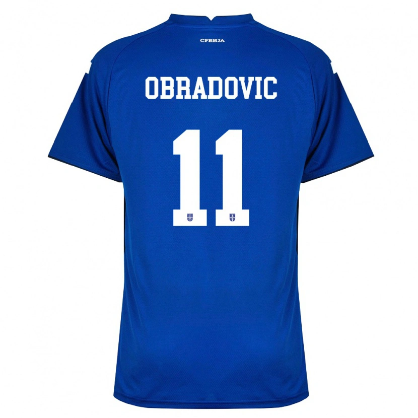Danxen Kvinnor Serbien Ognjen Obradovic #11 Marin Röd Hemmatröja Matchtröjor 26-28 Tröjor T-Tröja