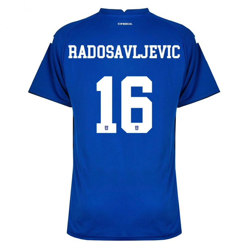 Danxen Kvinnor Serbien Lazar Radosavljevic #16 Marin Röd Hemmatröja Matchtröjor 26-28 Tröjor T-Tröja
