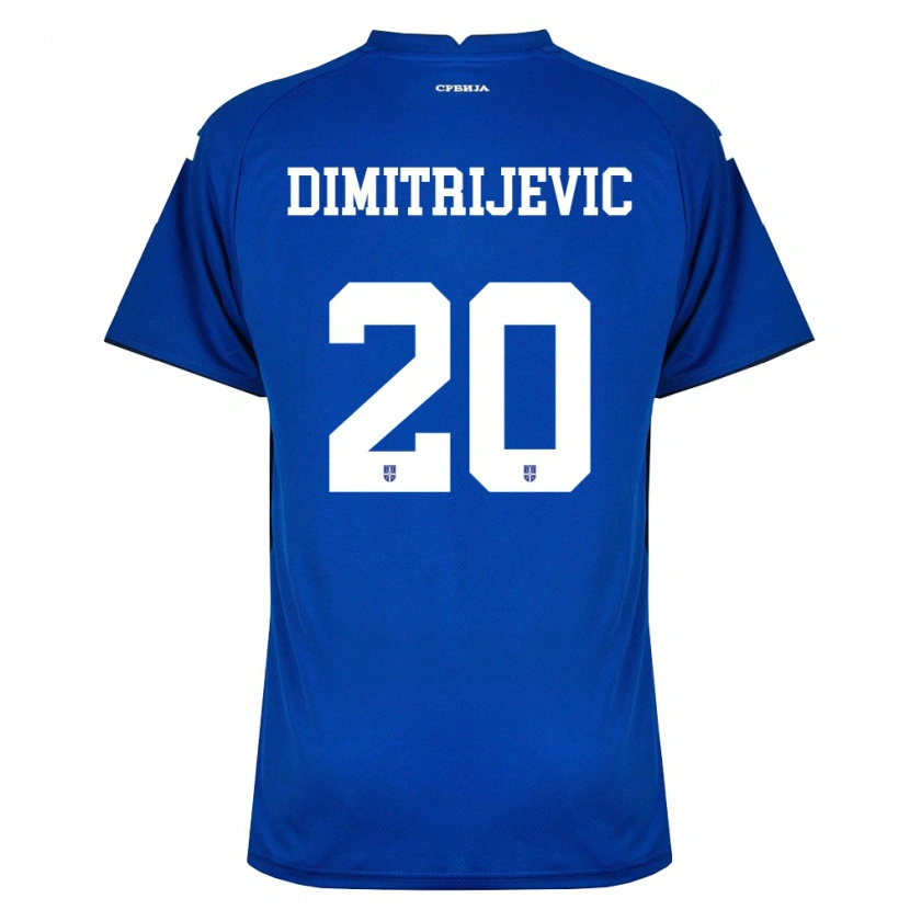 Danxen Kvinnor Serbien Vojin Dimitrijevic #20 Marin Röd Hemmatröja Matchtröjor 26-28 Tröjor T-Tröja