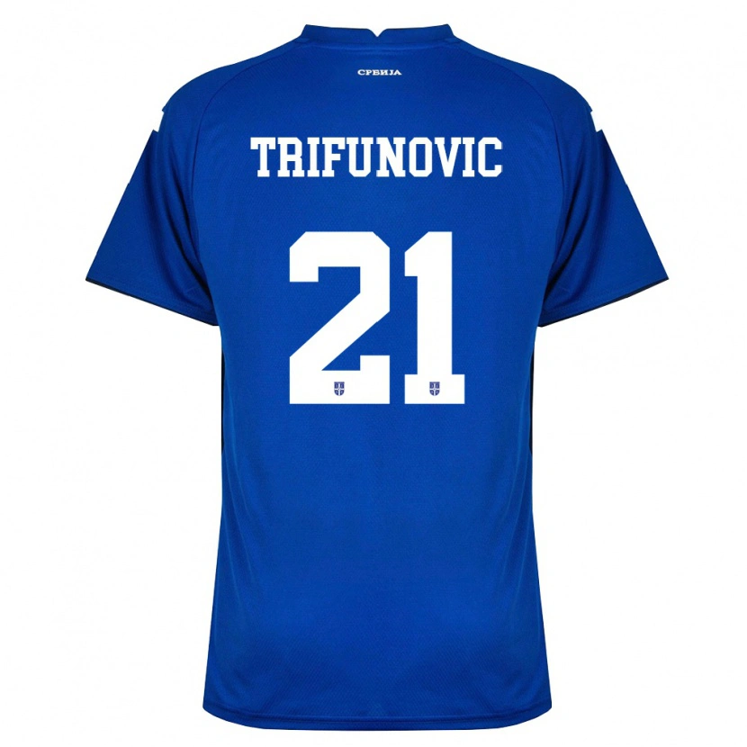 Danxen Kvinnor Serbien Nemanja Trifunovic #21 Marin Röd Hemmatröja Matchtröjor 26-28 Tröjor T-Tröja