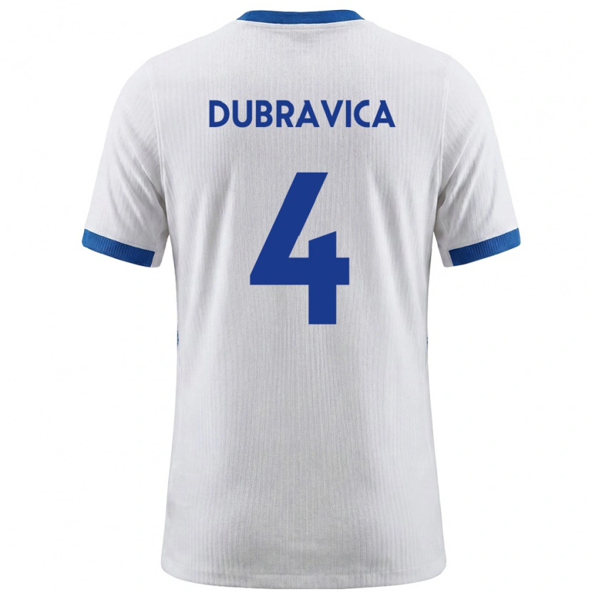 Danxen Kvinnor Slovenien Leon Dubravica #4 Vit Blå Hemmatröja Matchtröjor 26-28 Tröjor T-Tröja