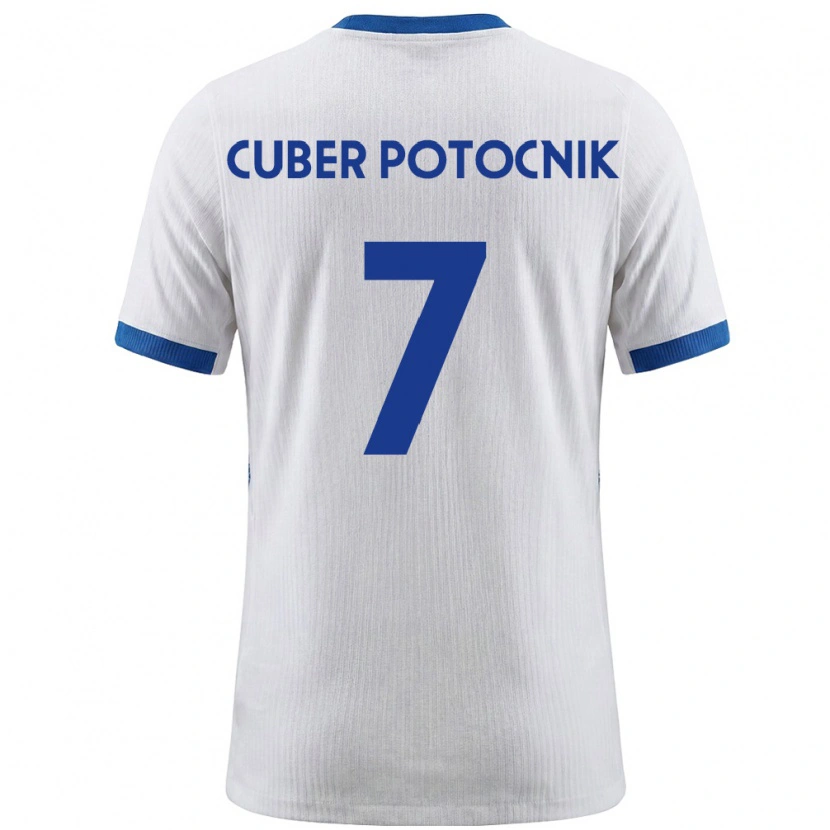 Danxen Kvinnor Slovenien Jaka Cuber Potocnik #7 Vit Blå Hemmatröja Matchtröjor 26-28 Tröjor T-Tröja
