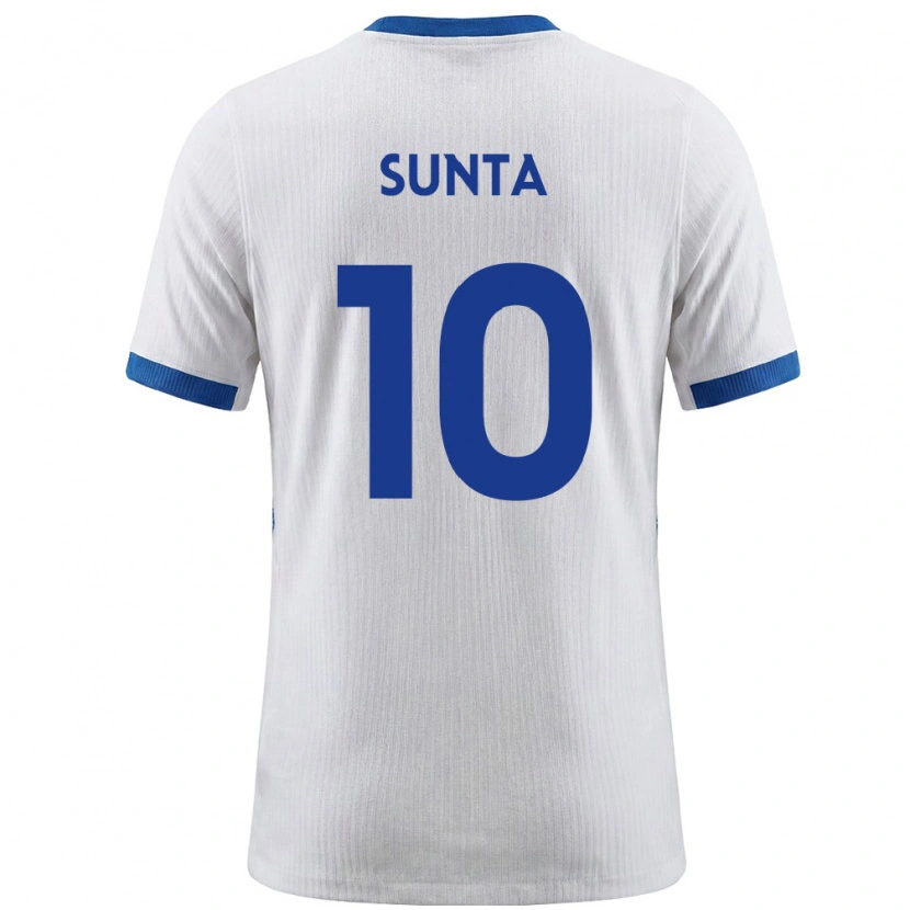 Danxen Kvinnor Slovenien Sven Sunta #10 Vit Blå Hemmatröja Matchtröjor 26-28 Tröjor T-Tröja
