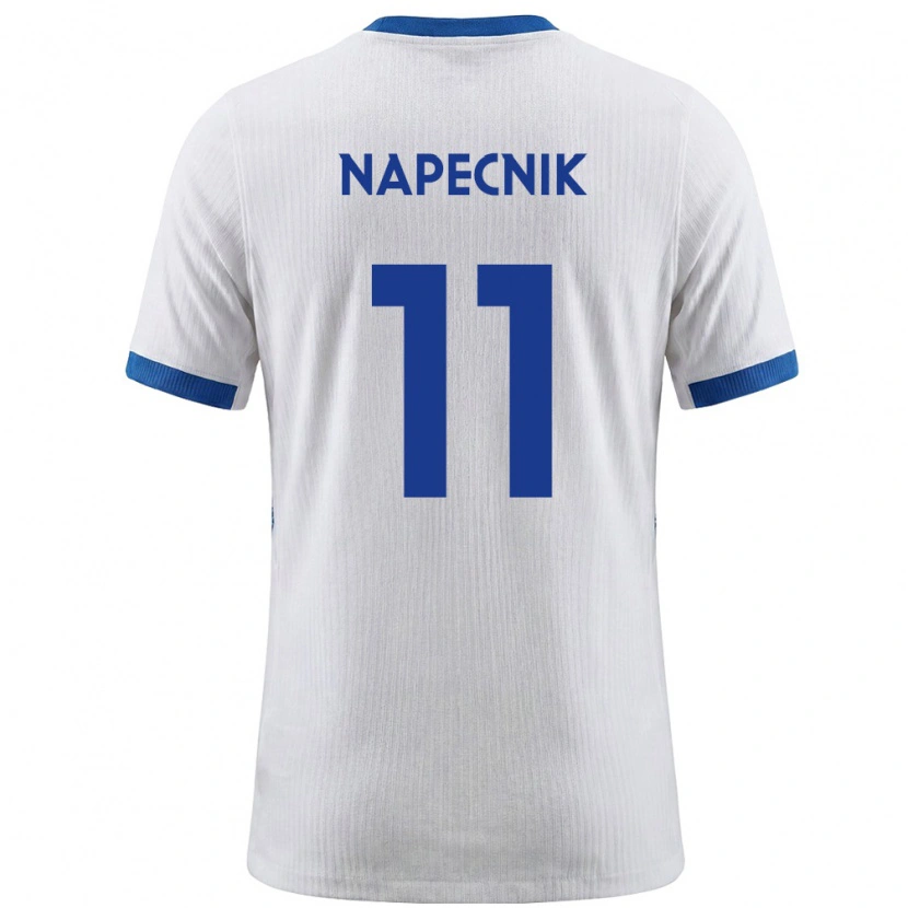 Danxen Kvinnor Slovenien Gal Napecnik #11 Vit Blå Hemmatröja Matchtröjor 26-28 Tröjor T-Tröja