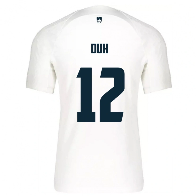 Danxen Kvinnor Slovenien Lovro Duh #12 Vit Blå Hemmatröja Matchtröjor 26-28 Tröjor T-Tröja