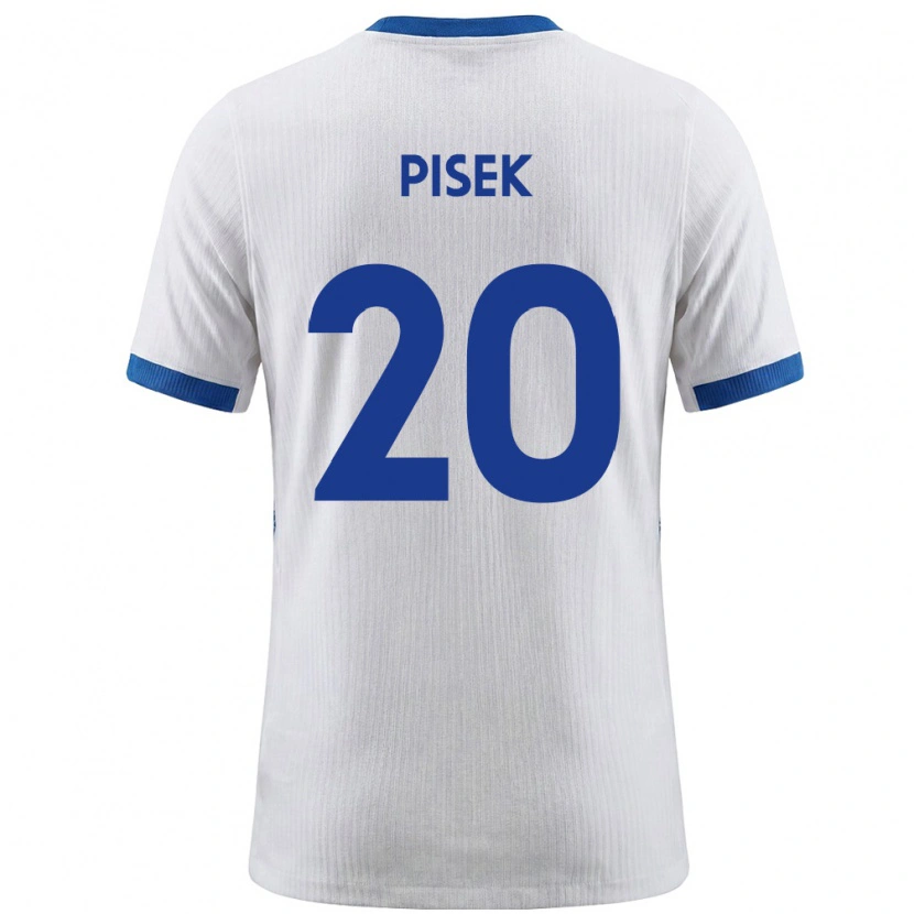 Danxen Kvinnor Slovenien Jost Pisek #20 Vit Blå Hemmatröja Matchtröjor 26-28 Tröjor T-Tröja