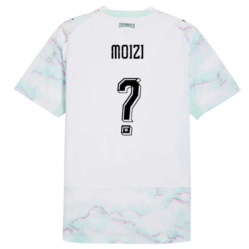 Danxen Kvinnor Österrike Philipp Moizi #0 Vit Grön Guld Bortatröja Matchtröjor 26-28 Tröjor T-Tröja