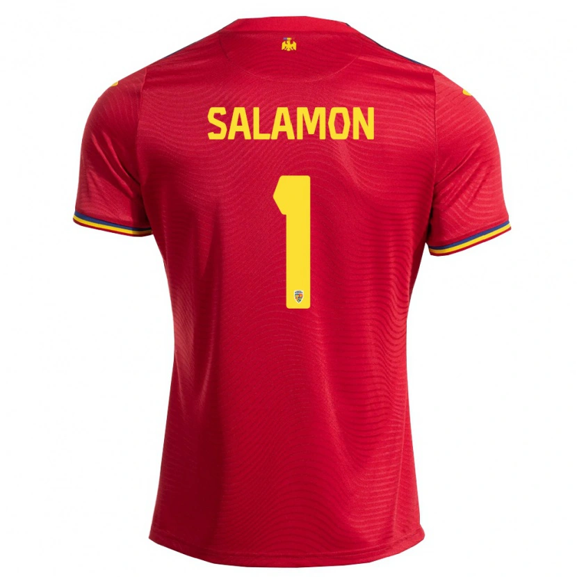 Danxen Kvinnor Rumänien Szidonia Salamon #1 Röd Marin Gul Bortatröja Matchtröjor 26-28 Tröjor T-Tröja