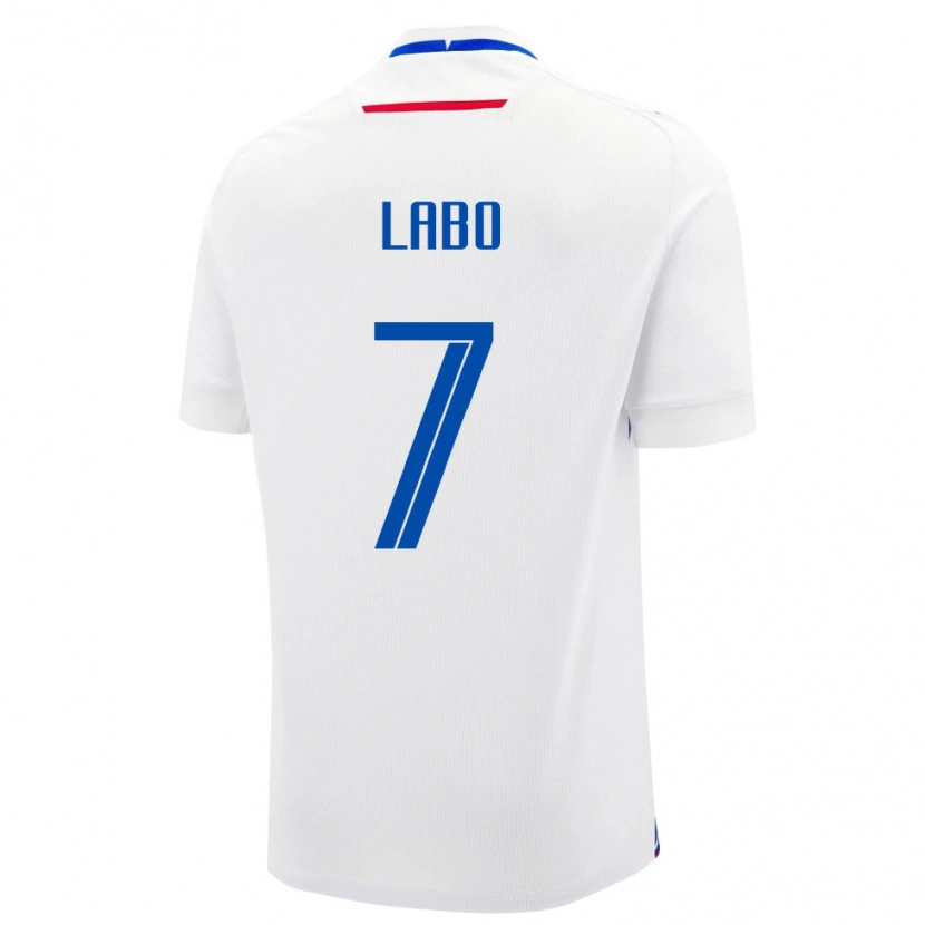 Danxen Kvinnor Slovakien Adam Labo #7 Vit Blå Bortatröja Matchtröjor 26-28 Tröjor T-Tröja