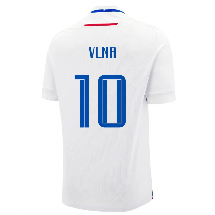 Danxen Kvinnor Slovakien Simon Vlna #10 Vit Blå Bortatröja Matchtröjor 26-28 Tröjor T-Tröja