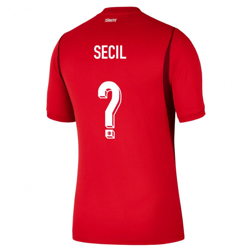 Danxen Barn Kalkon Efe Seçil #0 Röd Burgund Hemmatröja Matchtröjor 26-28 Tröjor T-Tröja