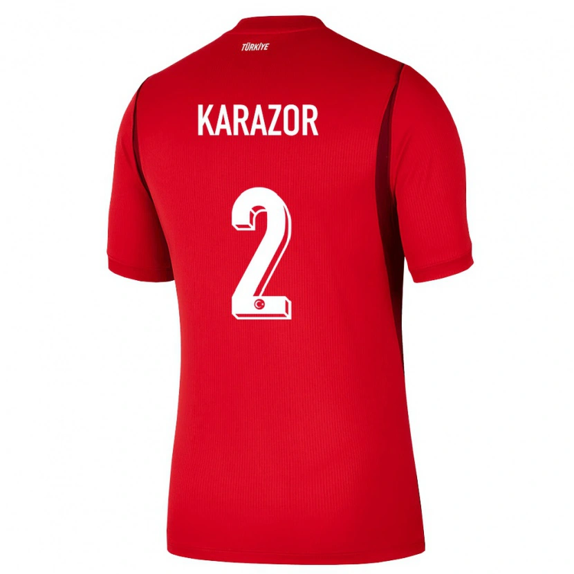 Danxen Barn Kalkon Atakan Karazor #2 Röd Burgund Hemmatröja Matchtröjor 26-28 Tröjor T-Tröja