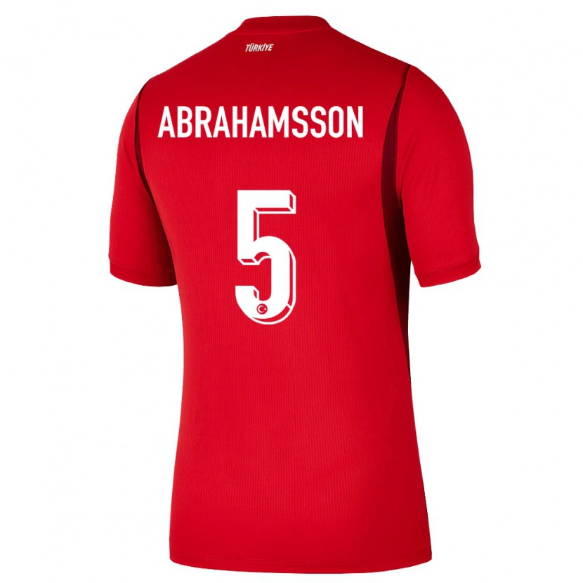 Danxen Barn Kalkon Sejde Aylin Abrahamsson #5 Röd Burgund Hemmatröja Matchtröjor 26-28 Tröjor T-Tröja