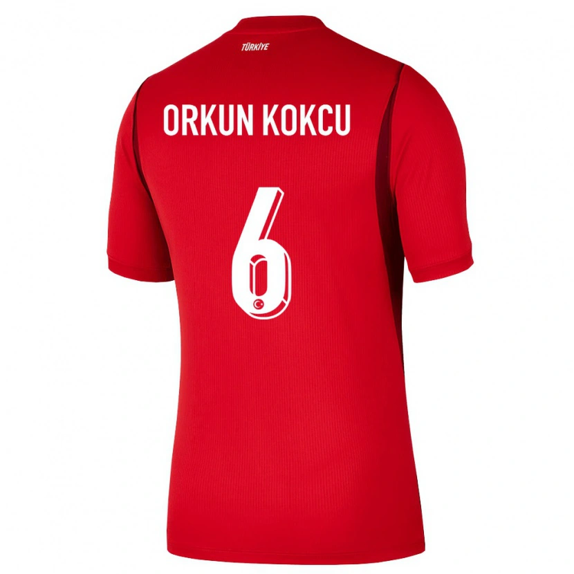 Danxen Barn Kalkon Orkun Kökçü #6 Röd Burgund Hemmatröja Matchtröjor 26-28 Tröjor T-Tröja