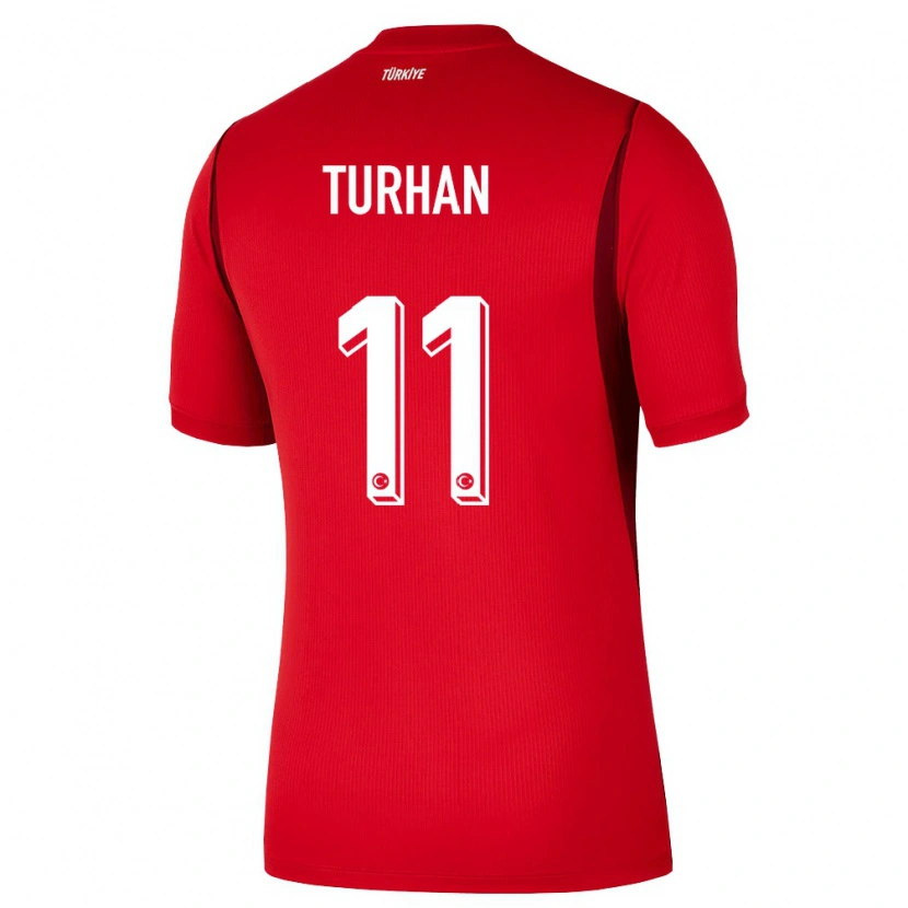 Danxen Barn Kalkon Tuğra Turhan #11 Röd Burgund Hemmatröja Matchtröjor 26-28 Tröjor T-Tröja