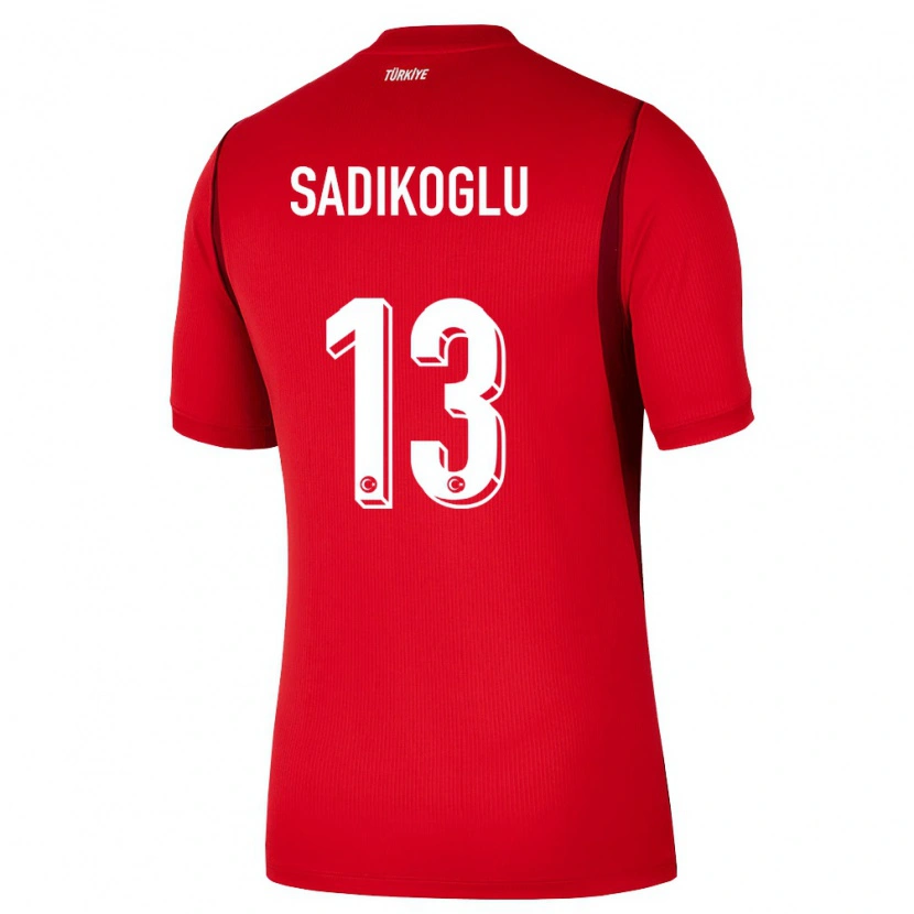 Danxen Barn Kalkon Birgül Sadıkoğlu #13 Röd Burgund Hemmatröja Matchtröjor 26-28 Tröjor T-Tröja