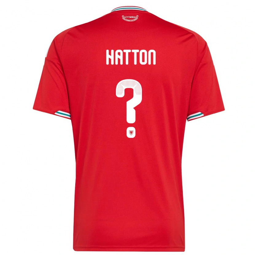 Danxen Barn Wales Oscar Hatton #0 Röd Vit Grön Hemmatröja Matchtröjor 26-28 Tröjor T-Tröja