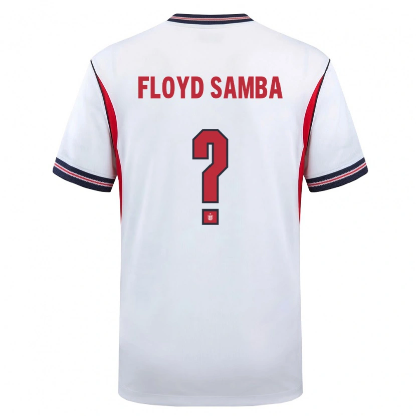 Danxen Barn England Floyd Samba #0 Vit Marin Röd Hemmatröja Matchtröjor 26-28 Tröjor T-Tröja