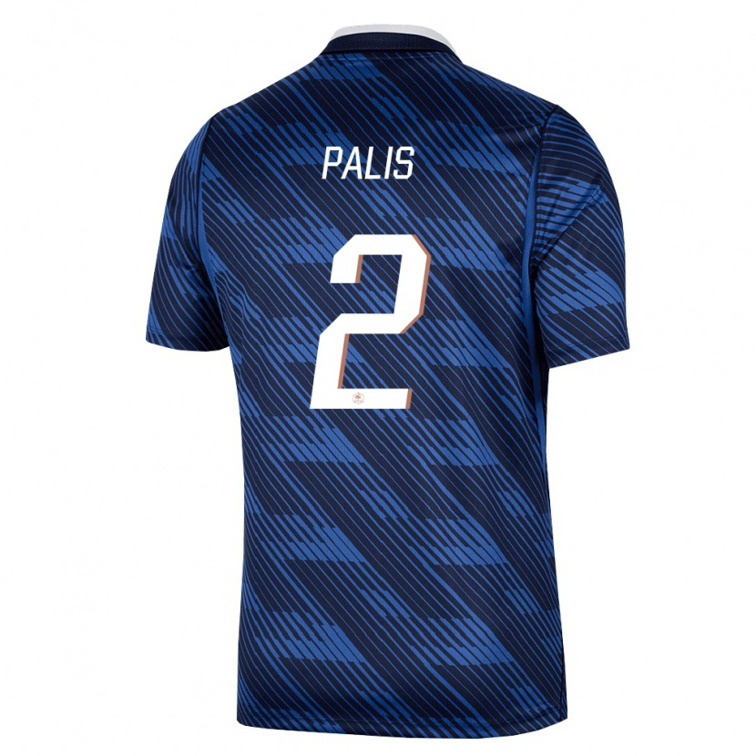Danxen Barn Frankrike Ella Palis #2 Marin Blå Vit Hemmatröja Matchtröjor 26-28 Tröjor T-Tröja