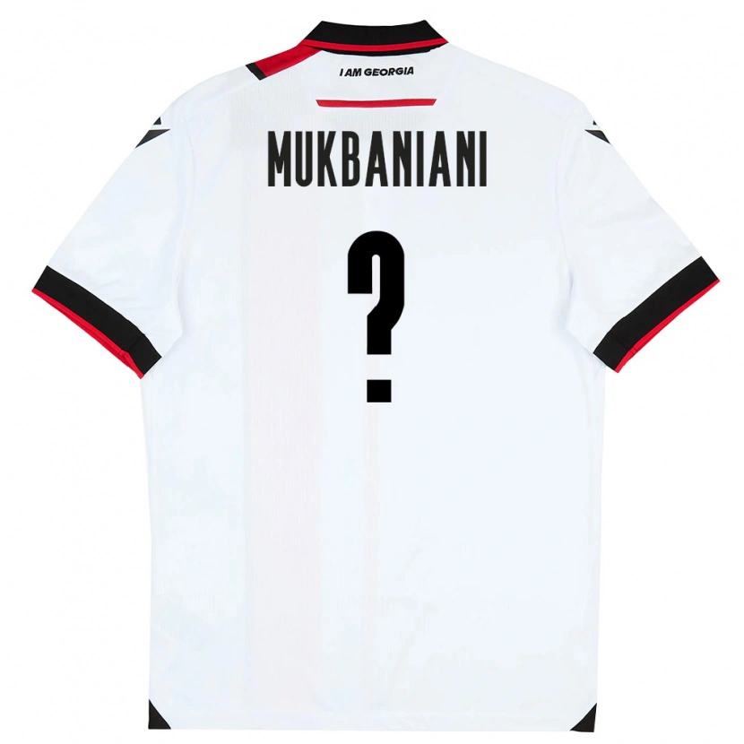 Danxen Barn Georgia Givi Mukbaniani #0 Vit Svart Röd Hemmatröja Matchtröjor 26-28 Tröjor T-Tröja