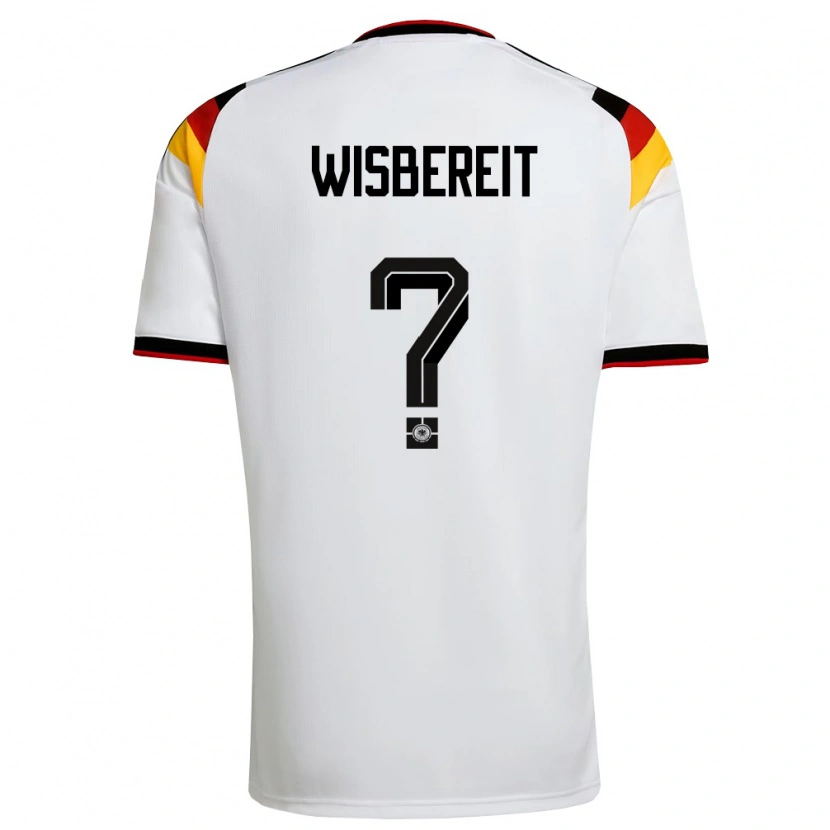 Danxen Barn Tyskland Tom Wisbereit #0 Vit Svart Röd Hemmatröja Matchtröjor 26-28 Tröjor T-Tröja
