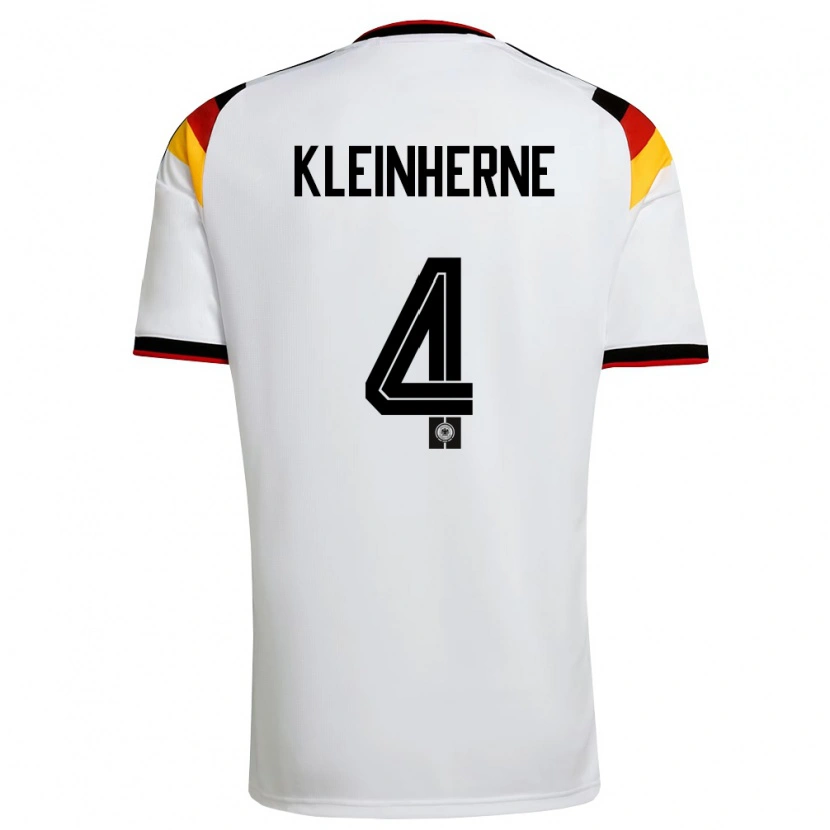 Danxen Barn Tyskland Sophia Kleinherne #4 Vit Svart Röd Hemmatröja Matchtröjor 26-28 Tröjor T-Tröja