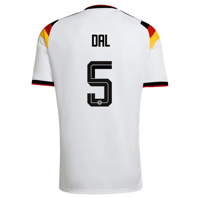 Danxen Barn Tyskland Maxim Dal #5 Vit Svart Röd Hemmatröja Matchtröjor 26-28 Tröjor T-Tröja