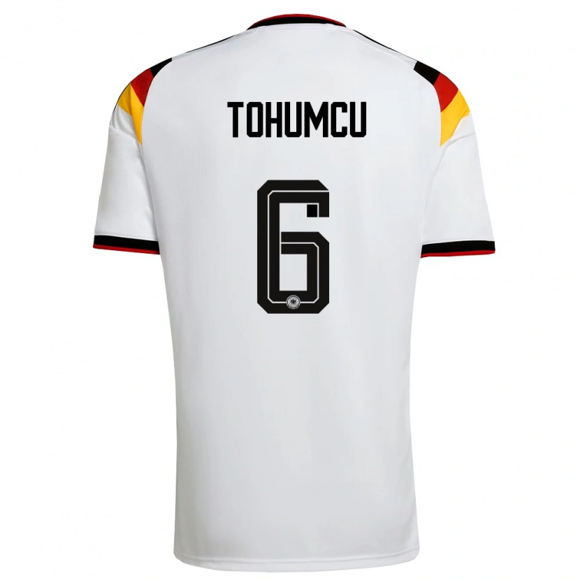 Danxen Barn Tyskland Umut Tohumcu #6 Vit Svart Röd Hemmatröja Matchtröjor 26-28 Tröjor T-Tröja