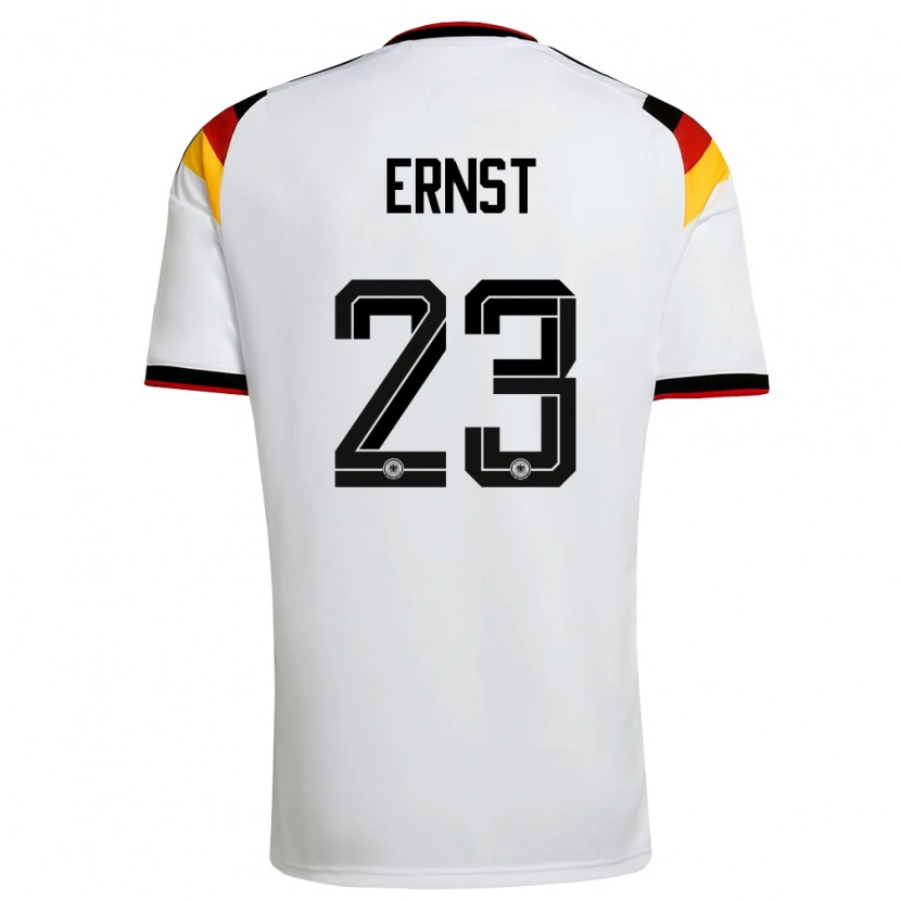 Danxen Barn Tyskland Tjark Ernst #23 Vit Svart Röd Hemmatröja Matchtröjor 26-28 Tröjor T-Tröja