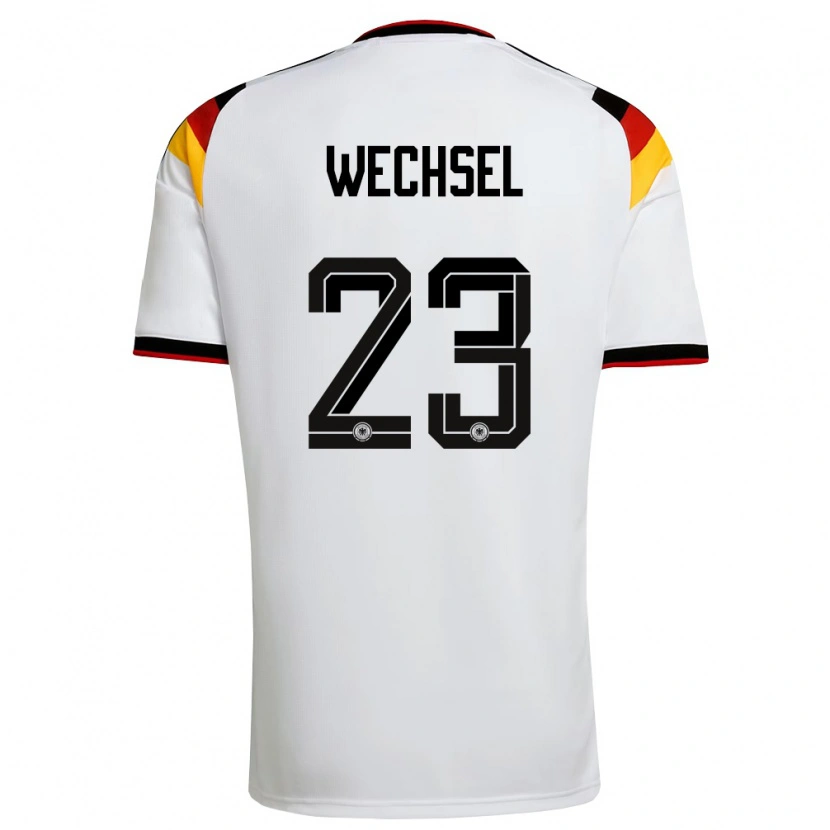 Danxen Barn Tyskland Leon-Oumar Wechsel #23 Vit Svart Röd Hemmatröja Matchtröjor 26-28 Tröjor T-Tröja