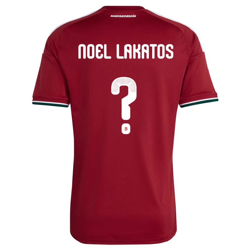 Danxen Barn Ungern Noel Lakatos #0 Röd Vit Grön Hemmatröja Matchtröjor 26-28 Tröjor T-Tröja