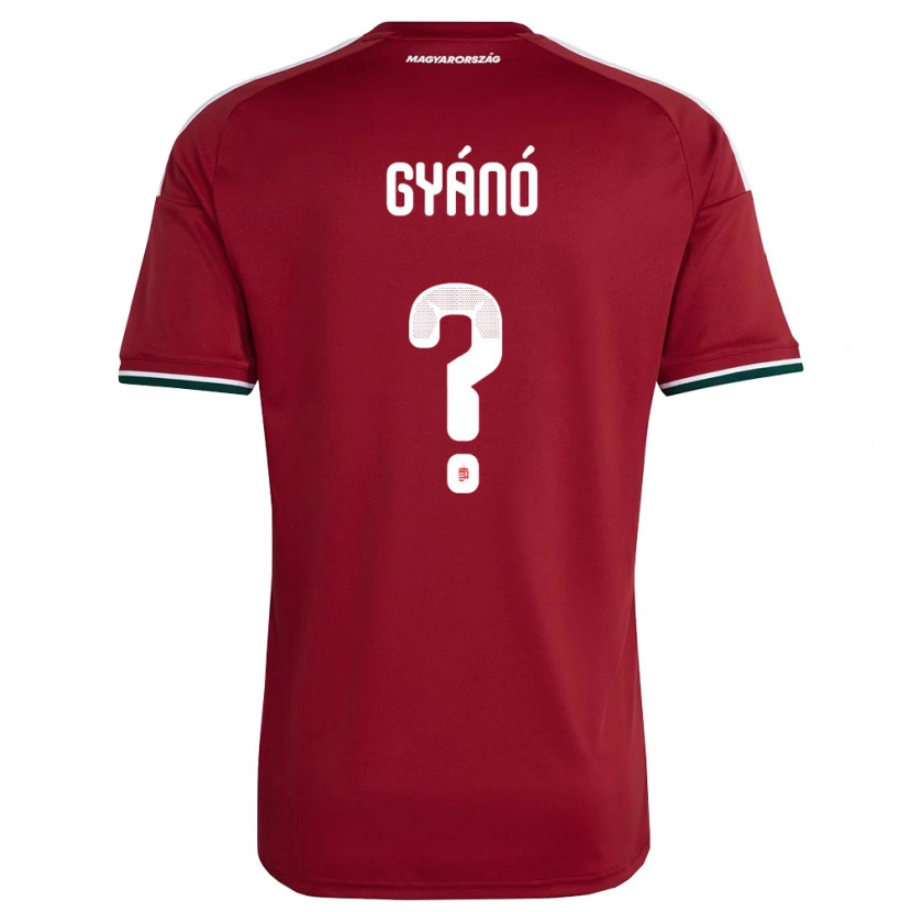 Danxen Barn Ungern Marcell Gyánó #0 Röd Vit Grön Hemmatröja Matchtröjor 26-28 Tröjor T-Tröja