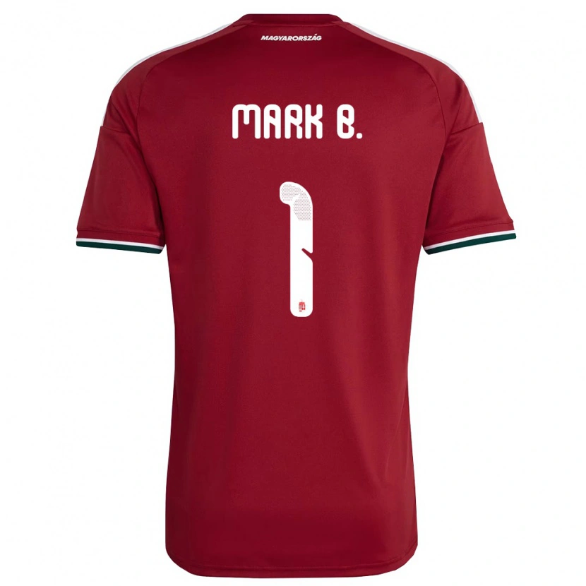 Danxen Barn Ungern Márk Balogh #1 Röd Vit Grön Hemmatröja Matchtröjor 26-28 Tröjor T-Tröja