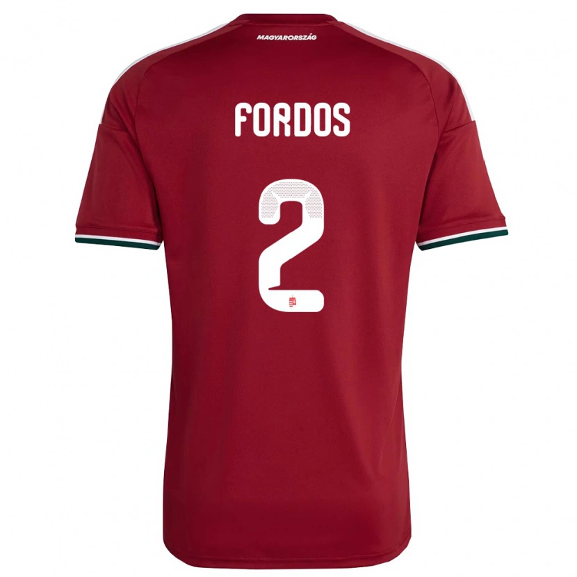 Danxen Barn Ungern Beatrix Fördős #2 Röd Vit Grön Hemmatröja Matchtröjor 26-28 Tröjor T-Tröja